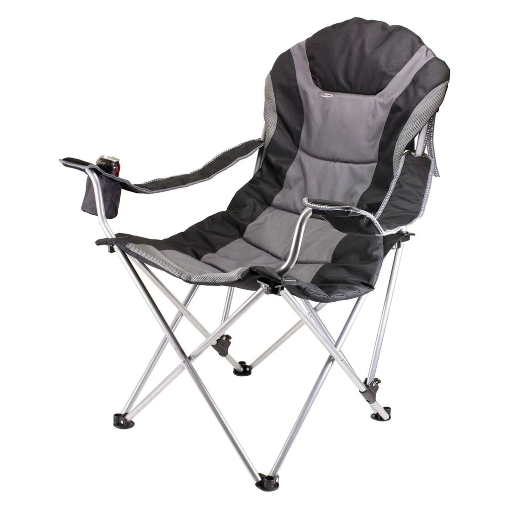 Black Reclining Camp Chair F14326