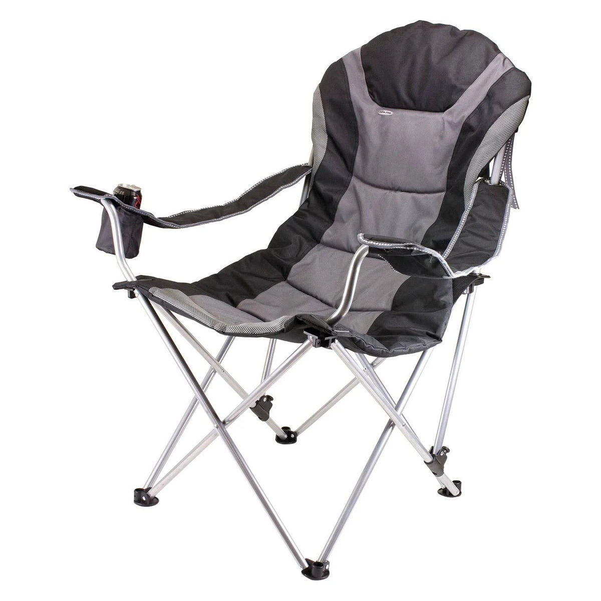 Black Reclining Camp Chair F14326