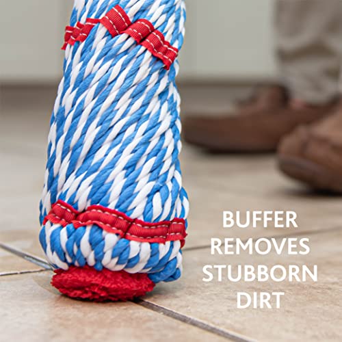Microfiber Twist Mop with 2 Extra Refills, 18-Inch Mop Head V141063