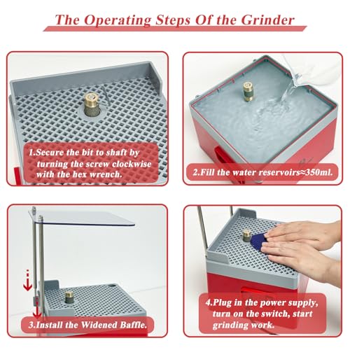 Portable Glass Grinder with 5/8" Diamond Grinder Bit W926