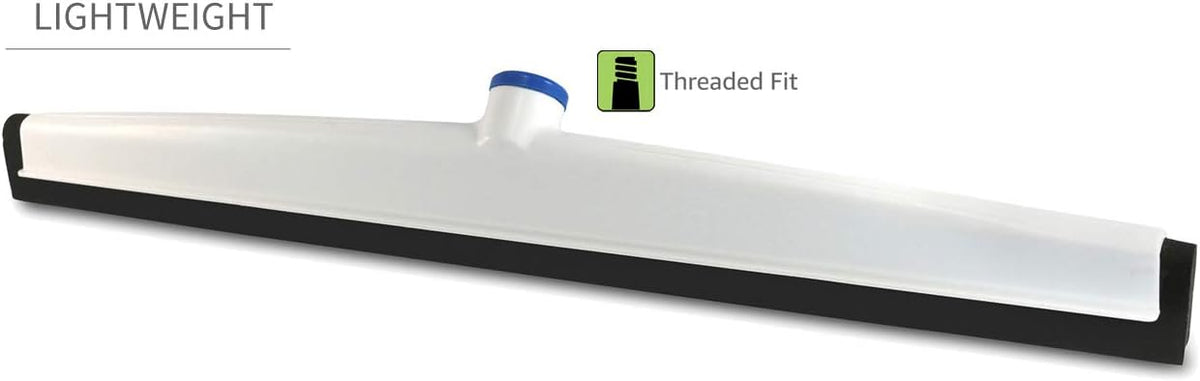 22" Uneven Surface Floor Squeegee with 60" Aluminum Pole, Pack of 2 L6568