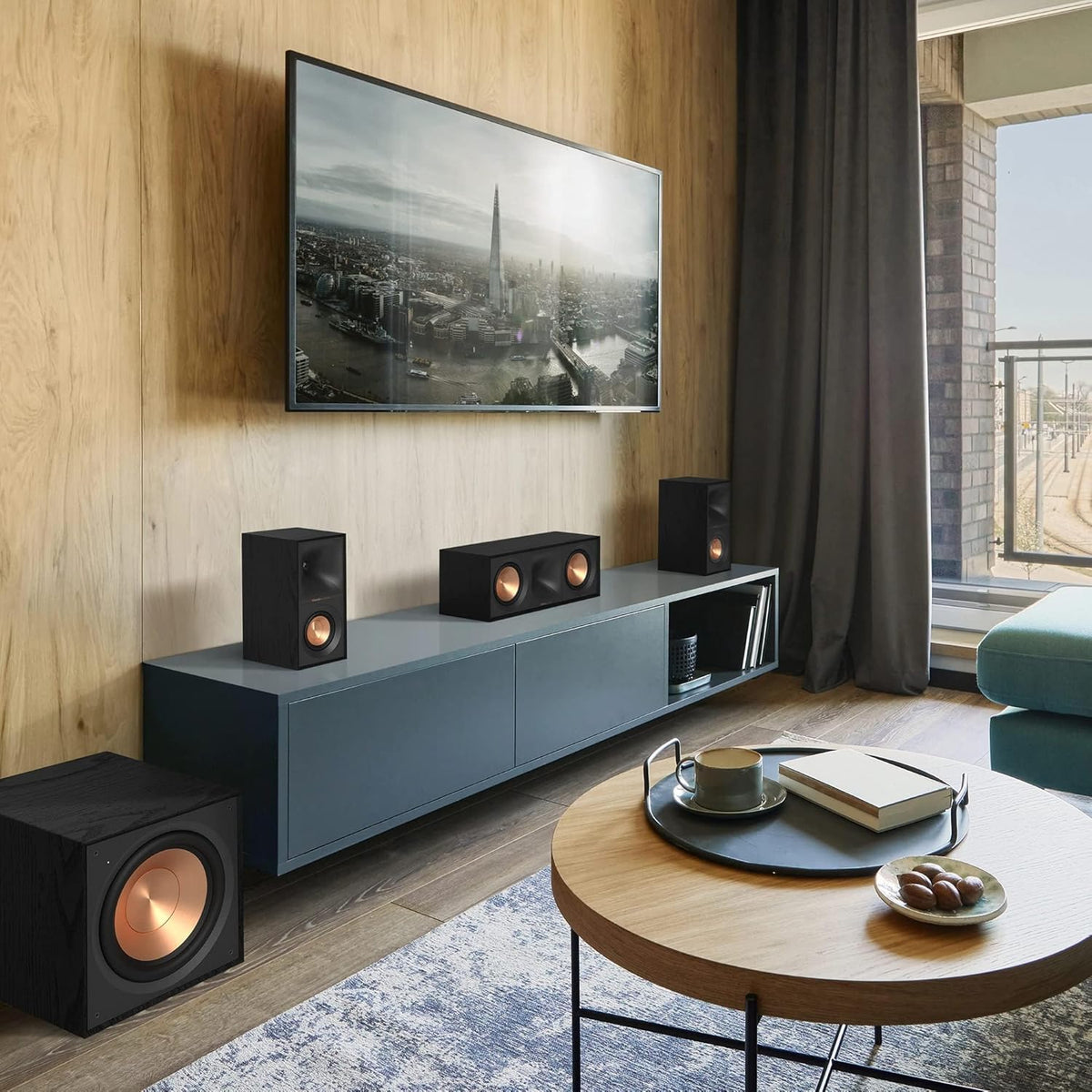 Black Bookshelf Speakers with 4” Woofers Q1694