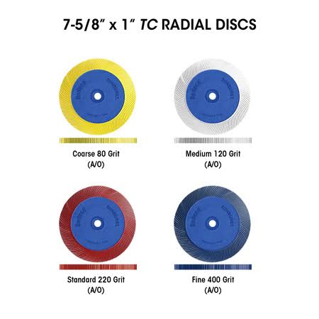 120-Grit TC Radial Discs Polishing Tool O868207