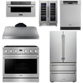 36 Gas Range, Range Hood, Refrigerator, Dishwasher, Microwave and Wine Cooler W985511
