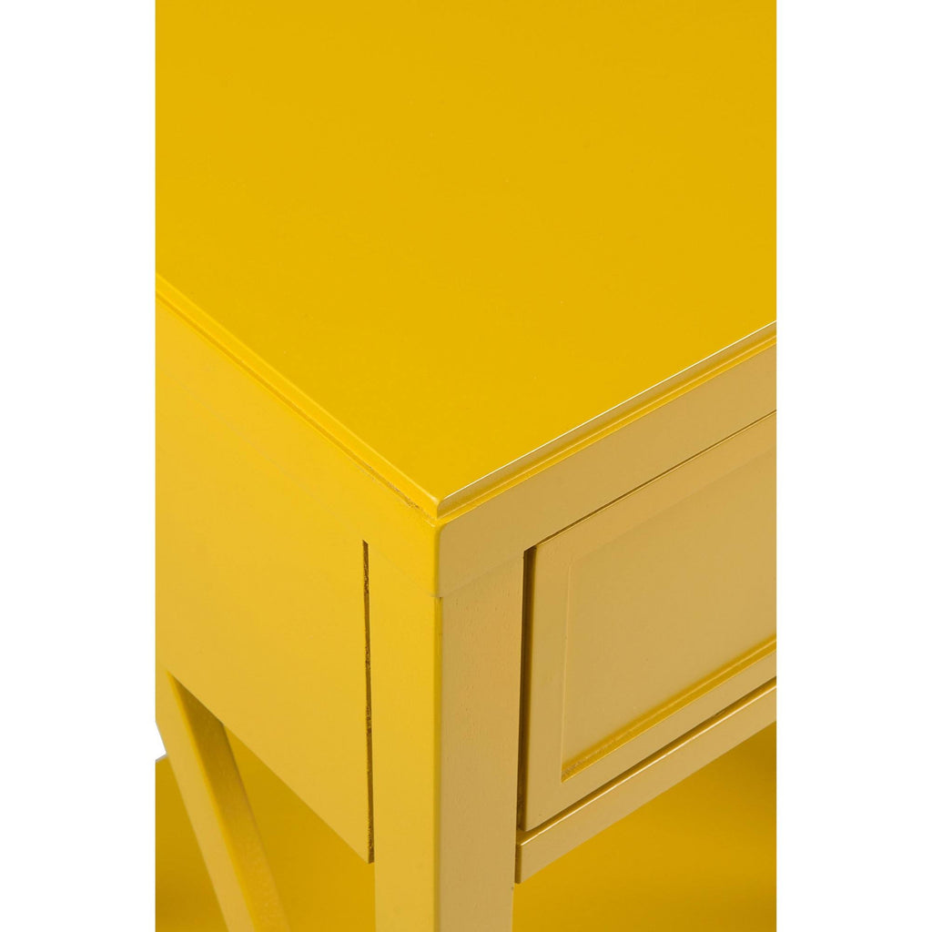 Yellow Acacia Accent Table J431597