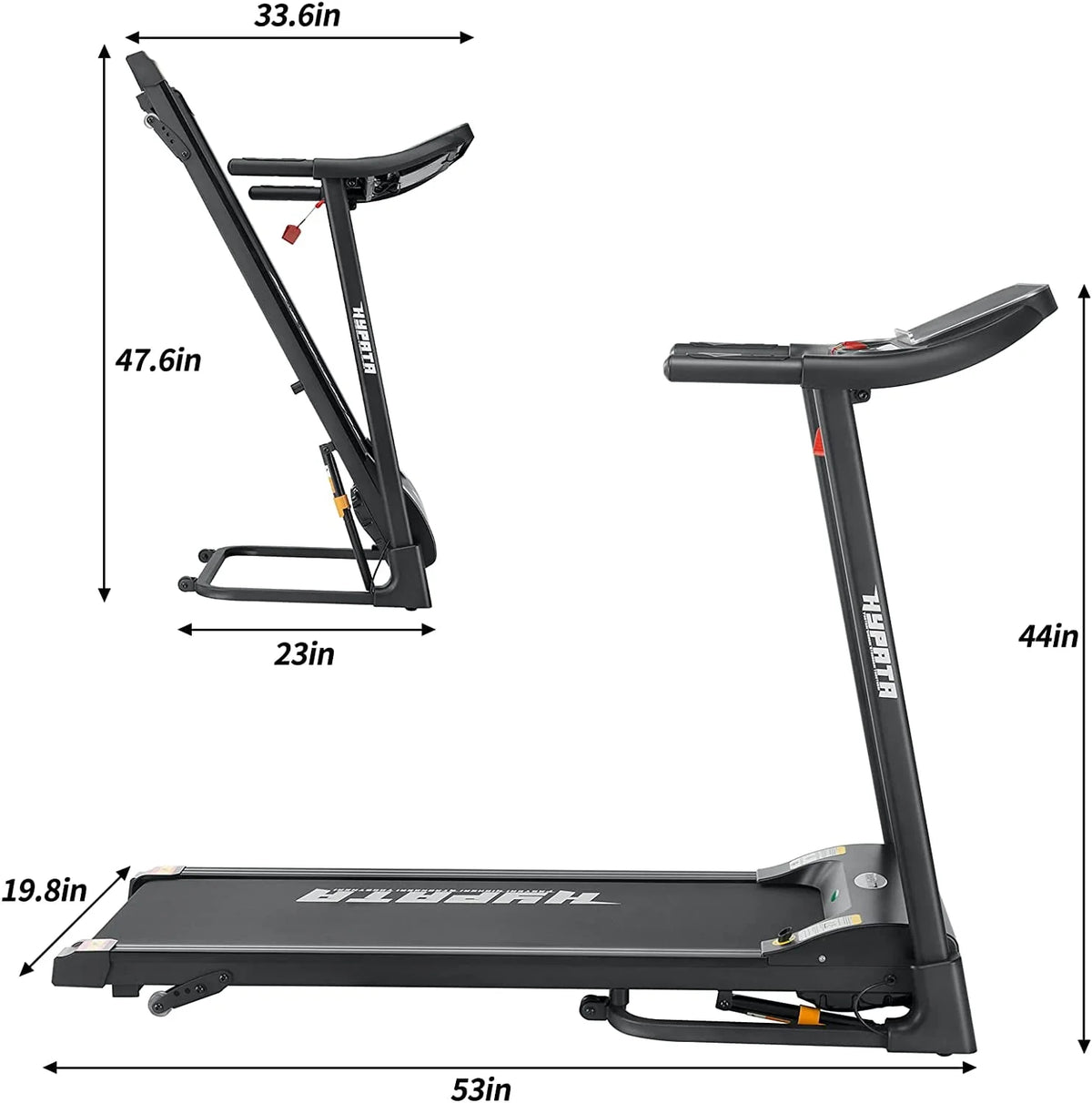 Folding Treadmill with Incline 2.5 HP T521