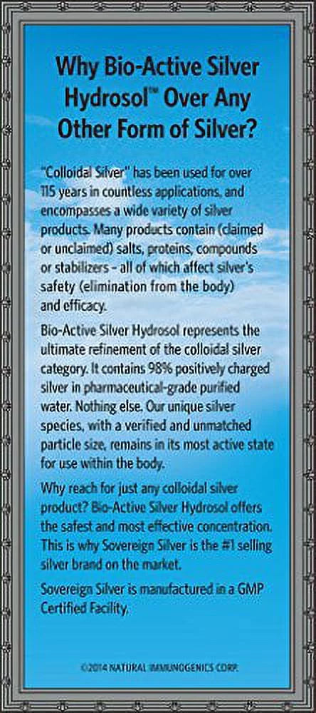 10 ppm 32oz Colloidal Silver J8896