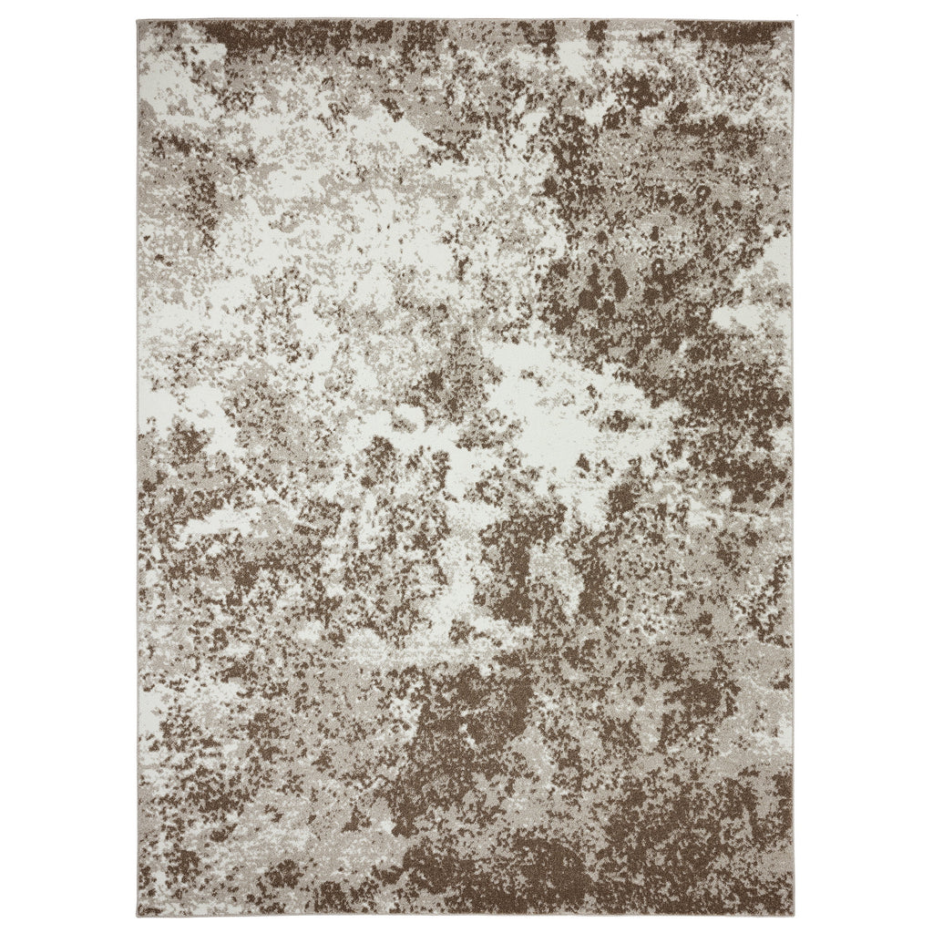 Brown Coastal Area Rug W52713