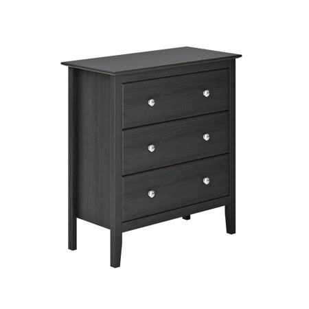 Solid Pine 3-Drawer Chest, Pecan Brown H40140