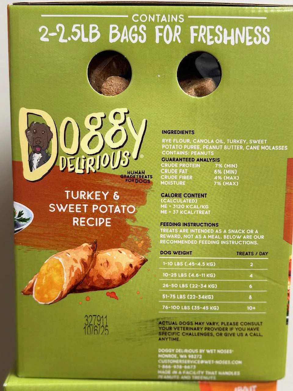 Turkey and Sweet Potato Flavor Dog Treats, 5 Pounds G50819
