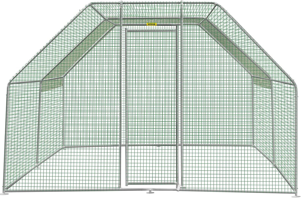 Large Metal Chicken Coop with Run, 12.8x9.8x6.5ft Z30327