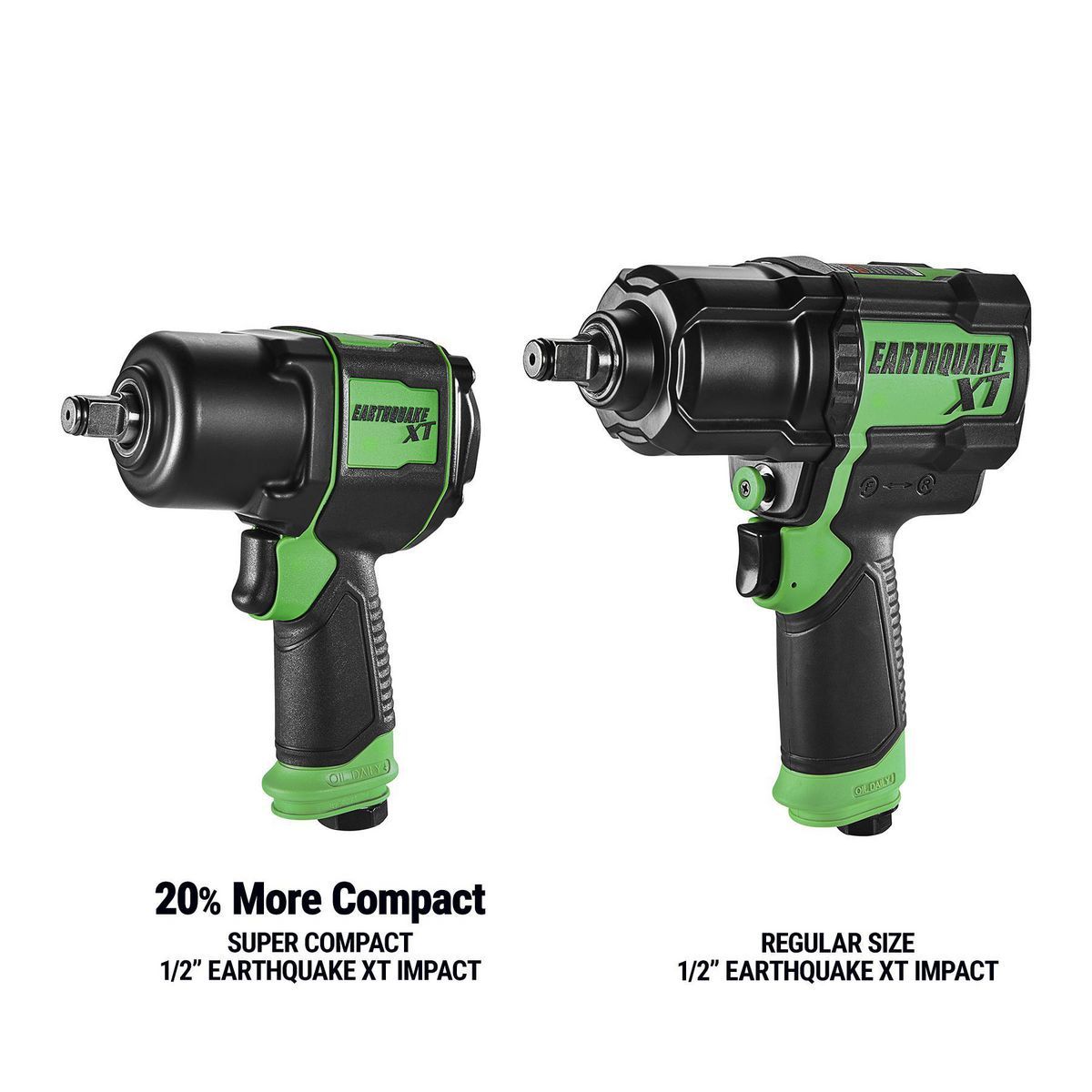 1/2 in. Supercompact Air Impact Wrench, Twin Hammer, 1000 ft-lbs, Green K6384