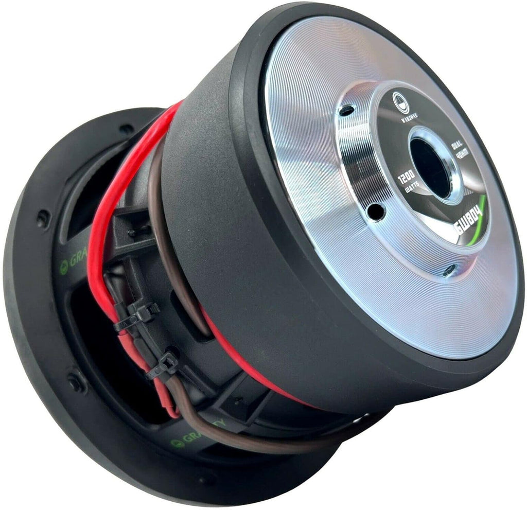 8 Inch 1200 Watt Car Audio Subwoofer Pair with Dual Voice Coil Y240857