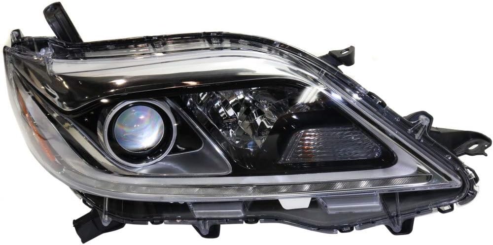 Passenger Side Halogen Headlight for Toyota Sienna 2015-2019 XLE/Limited with LED Daytime Running Light J8951