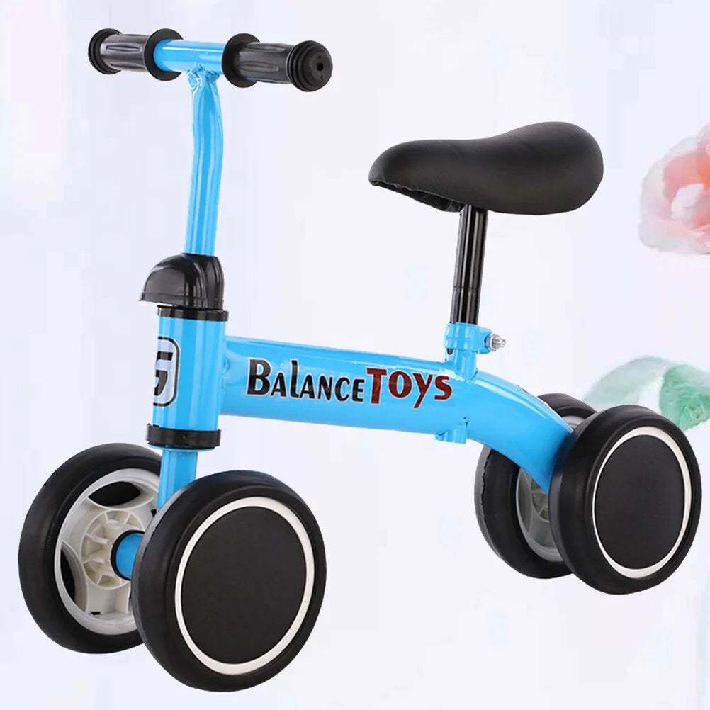 4 Wheels Blue Balance Bike K7816