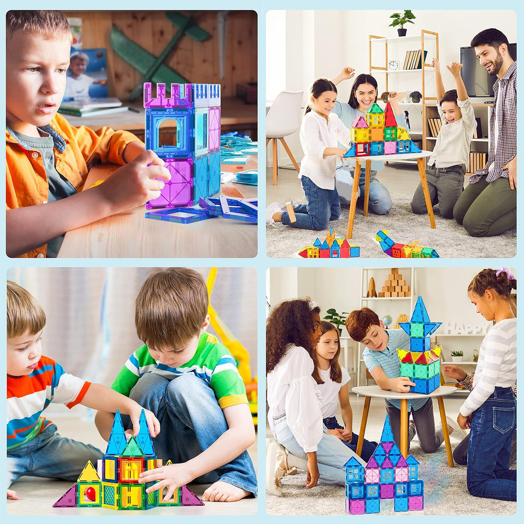 Magnetic Tiles 102Pcs Building Blocks Toy Castle Building Kit M63617