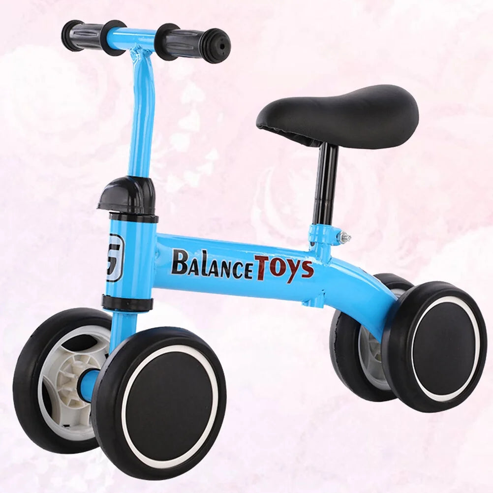 4 Wheels Blue Balance Bike K7816