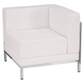 White LeatherSoft Modular Right Corner Chair F77656