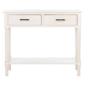 Distressed White 2 Drawer Console Table P3180