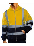 High Visibility Reflective Full Zip Hooded Sweatshirt L280992