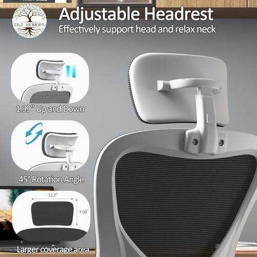 Black Mesh Ergonomic Desk Chair with Adjustable Backrest X2892