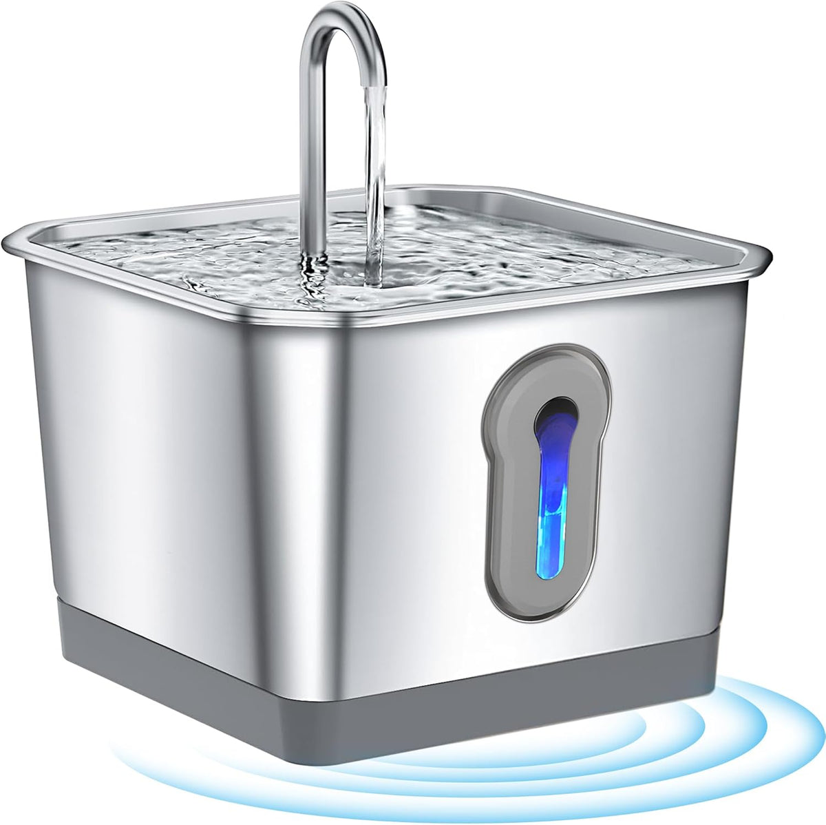 3.5L Stainless Steel Cat Water Fountain with Motion Sensor N7310