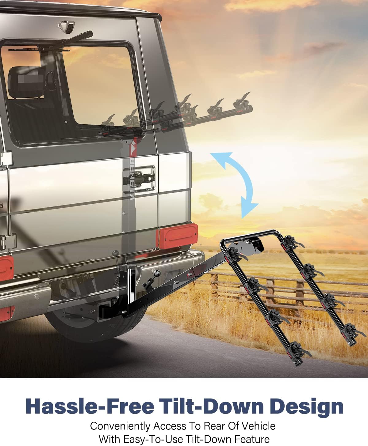 4 Bike Hitch Mount Bike Rack G638142