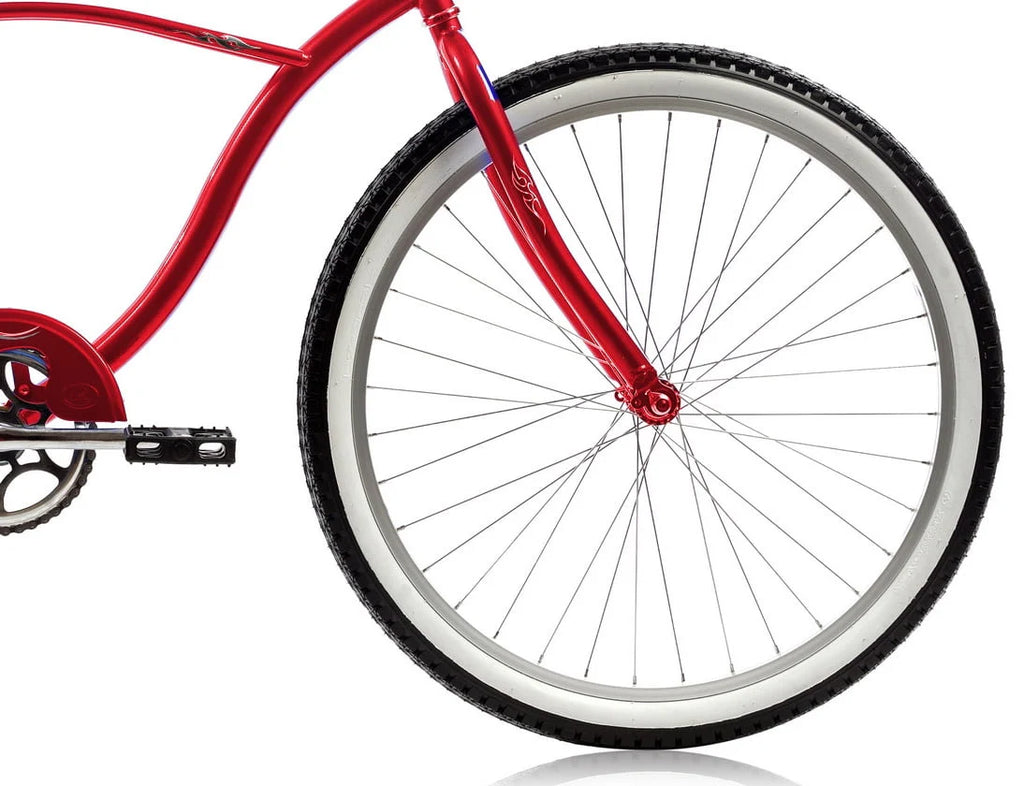 26 In. Single Speed Beach Cruiser Bicycle Pink H815