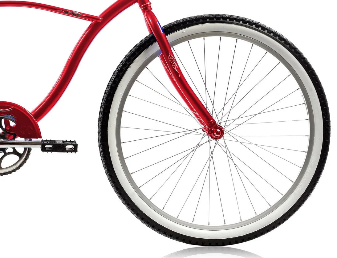 26 In. Single Speed Beach Cruiser Bicycle Pink H815