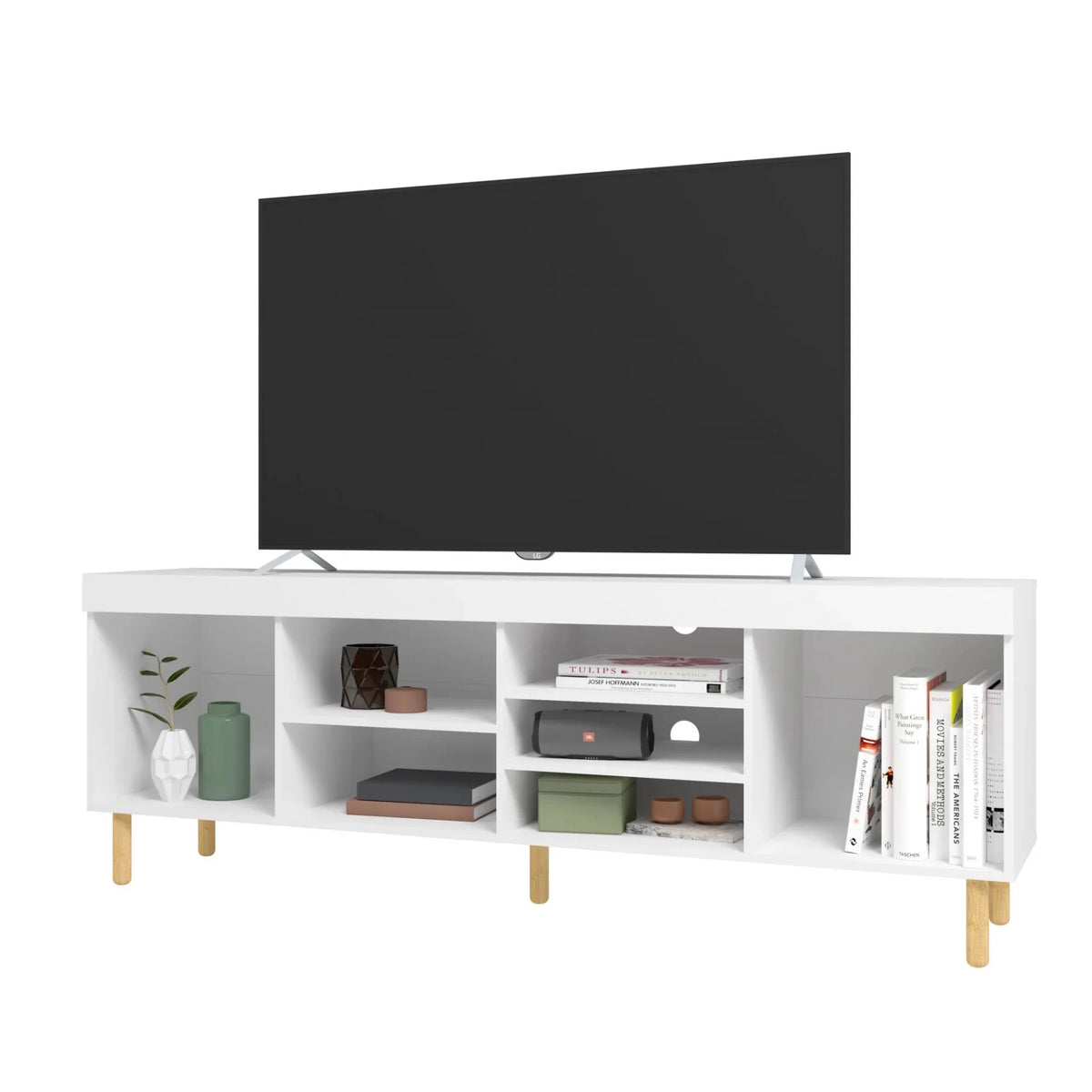 White Modern TV Stand I194023
