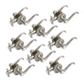 8-Pack Privacy Door Lever, Satin Nickel X22418