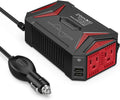 300Watt Pure Sine Wave Power Inverter Car Adapter DC 12V to AC 110V with 4.2A Dual Smart USB Ports Pack of 2 A334828