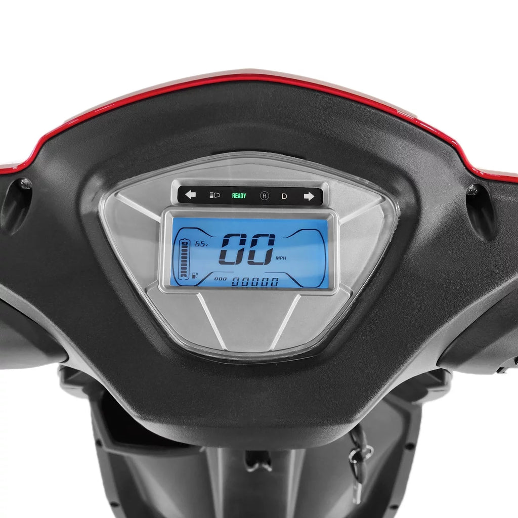 Red 3 Wheel Mobility Scooter, 300 lb. Weight Capacity U26070