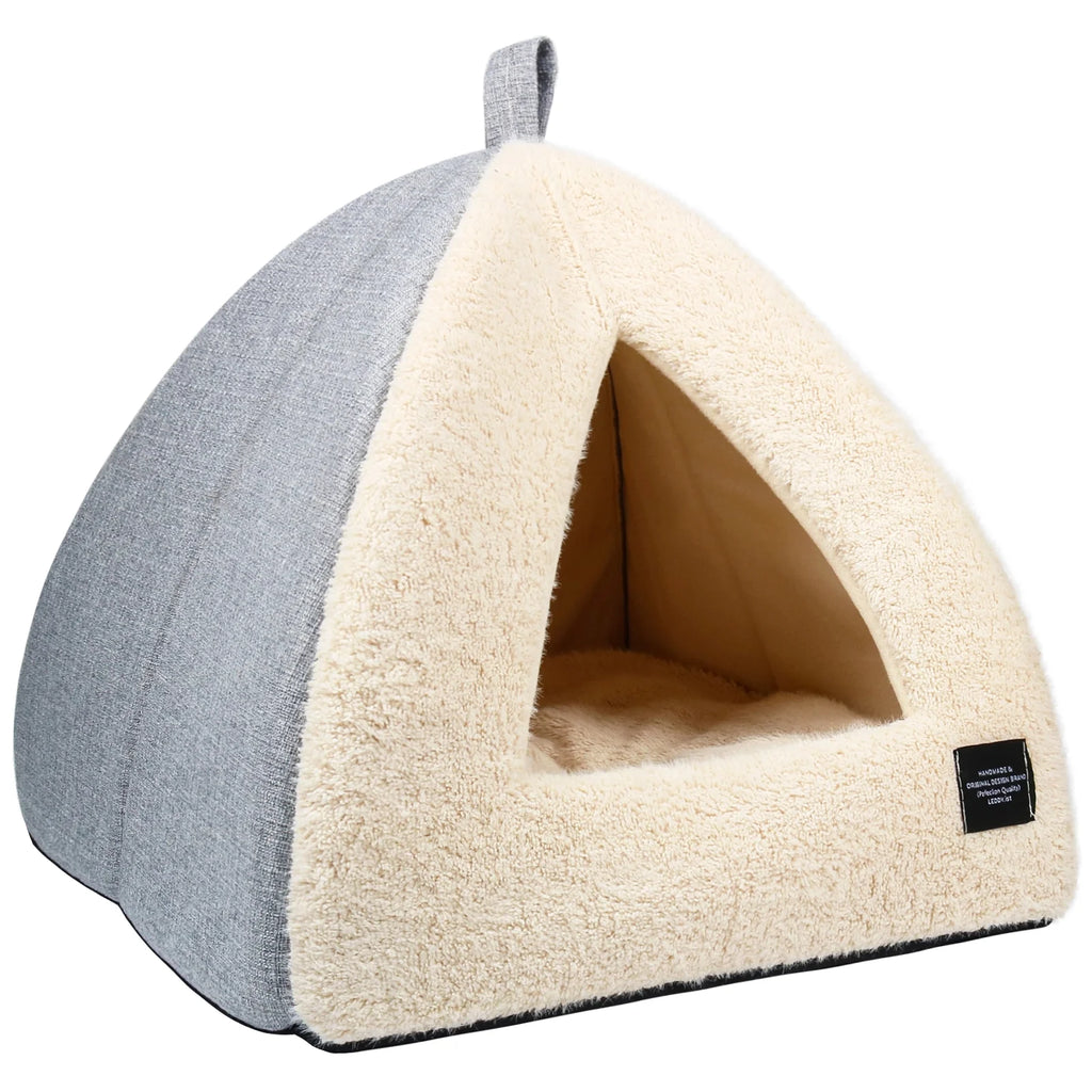 Cat Cave Bed with Removable Washable Cushioned Pillow I9969
