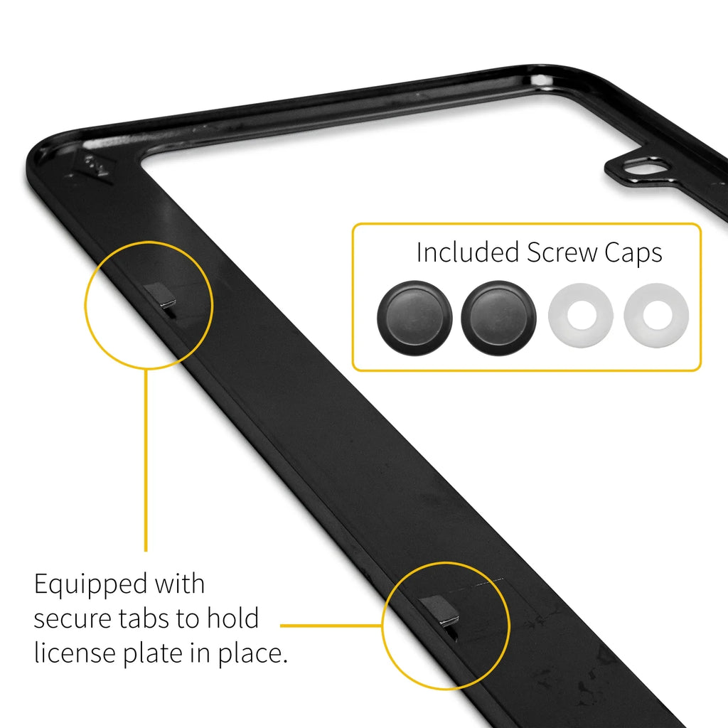 Black Forged Carbon Fiber License Plate Frame M899754