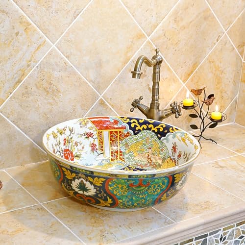 Ceramic Porcelain Round Vessel Sink Bowl L207