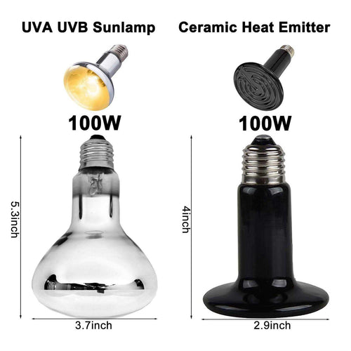 15inch Dual Reptile Light Fixture Max 150W E9354
