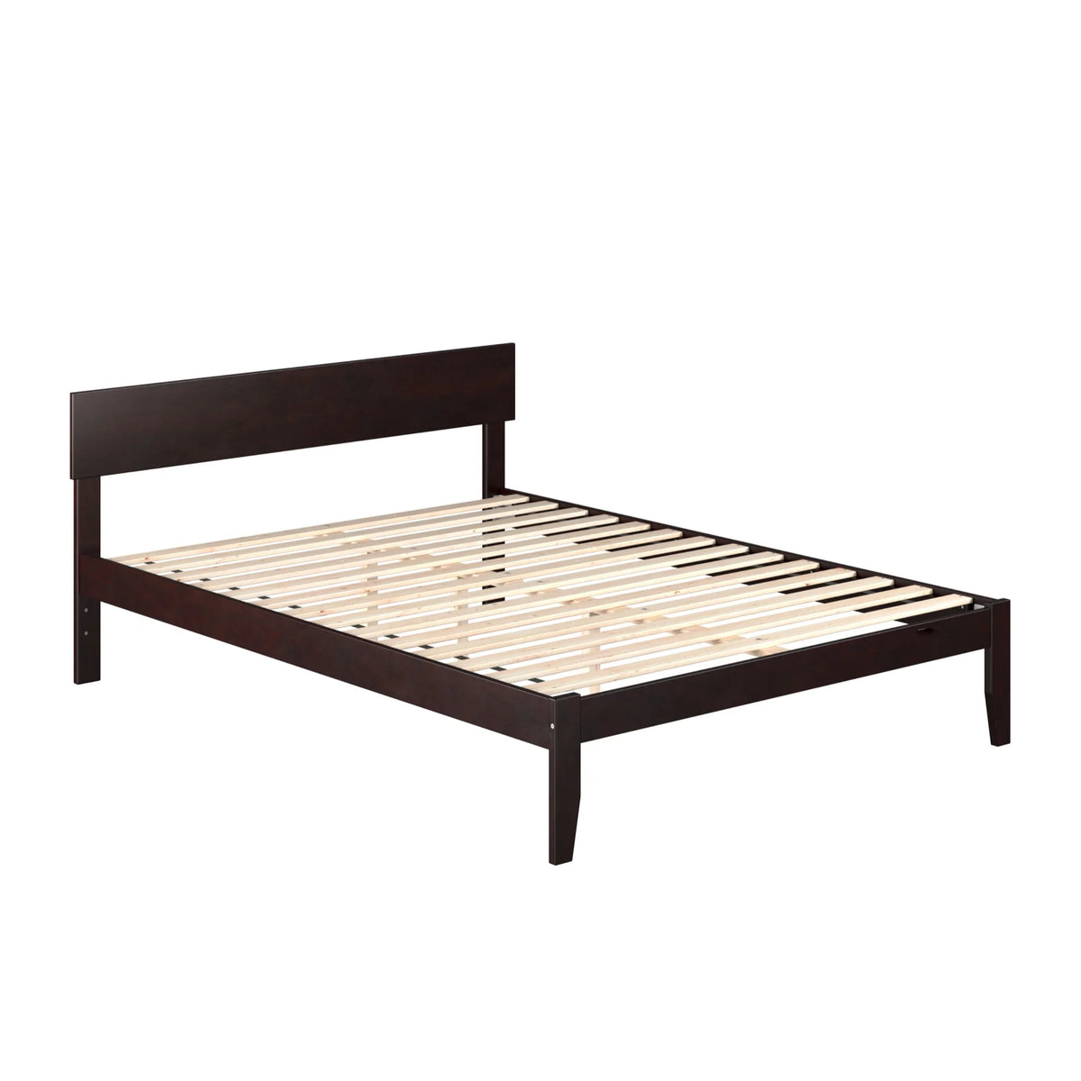 Solid Wood Queen Platform Bed in Espresso B7483