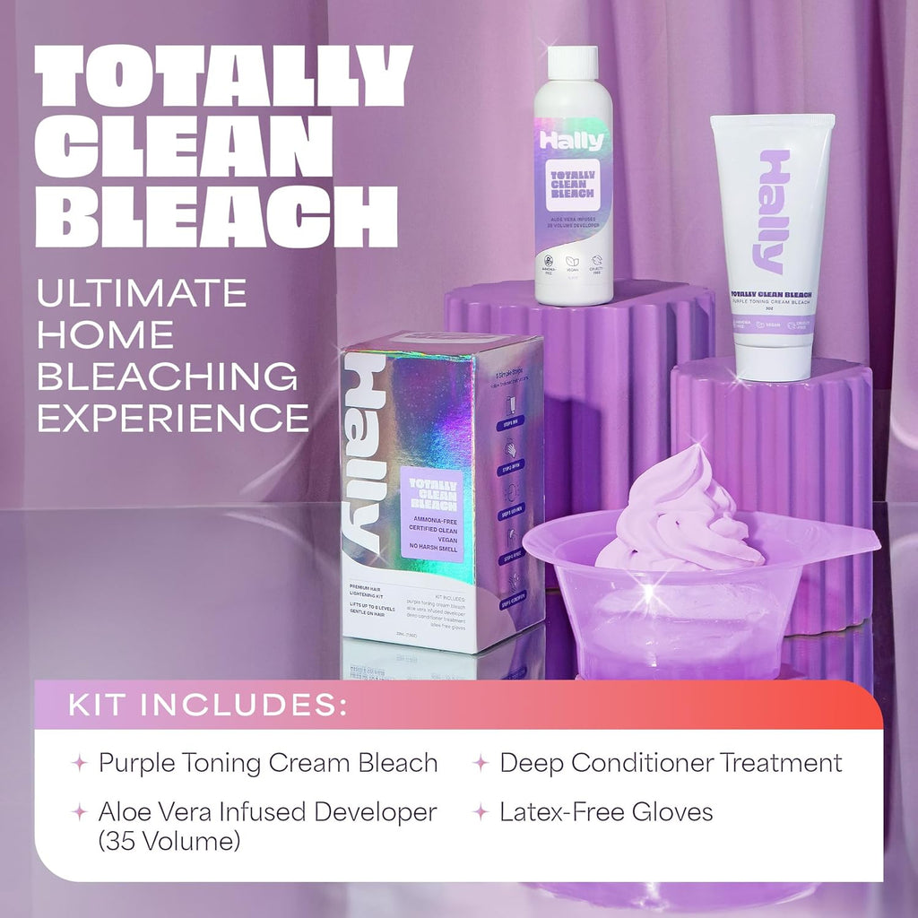 Bleach Kit Hair Lightener Kit Includes Toning Cream Bleach & Developer & Conditioner R7962