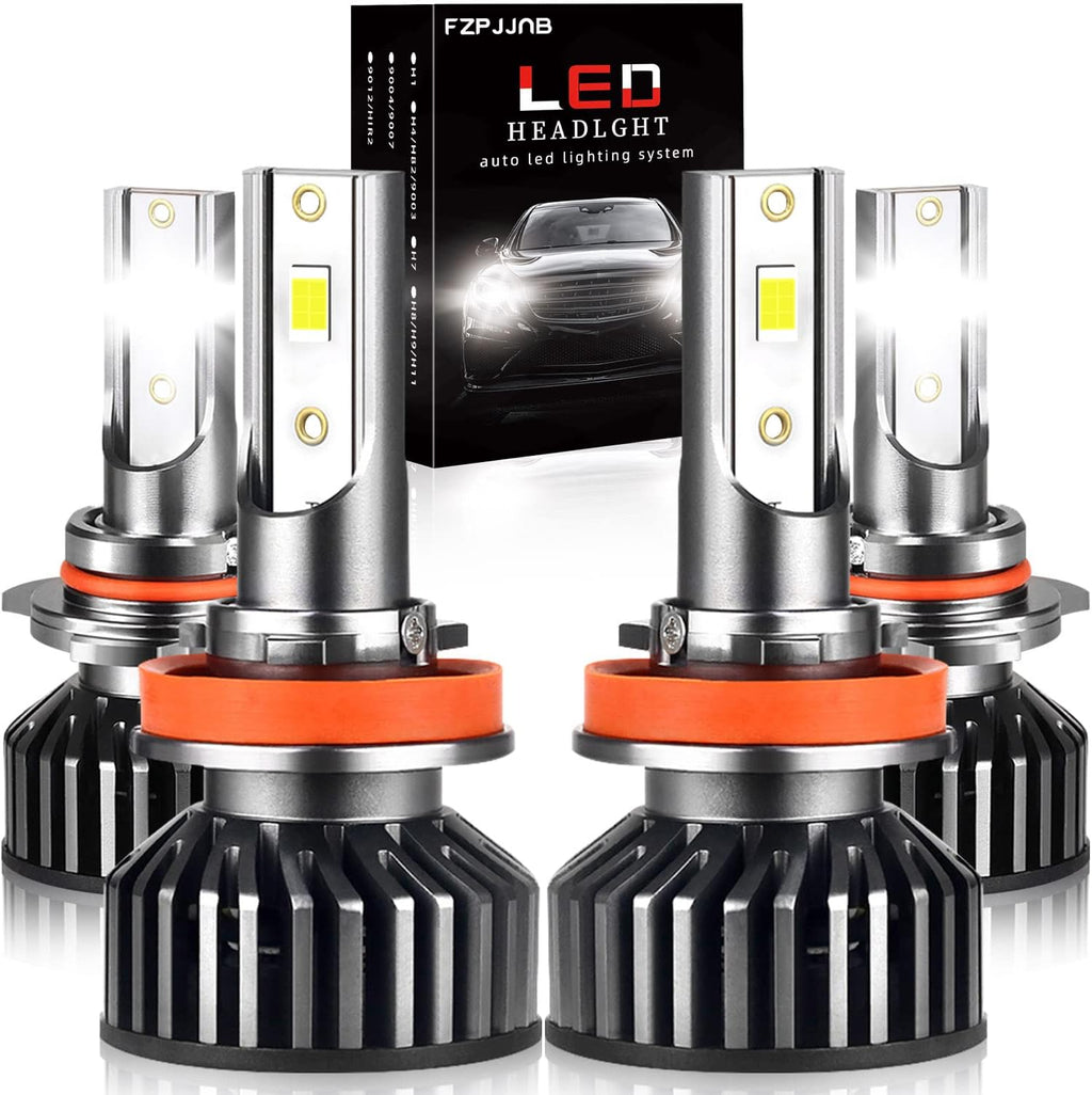 9005 High Beam + H11 Low Beam LED Headlight Bulbs, 6000K Cool White, Pack of 4 Pack of 2 L978466
