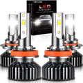 9005 High Beam + H11 Low Beam LED Headlight Bulbs, 6000K Cool White, Pack of 4 Pack of 2 L978466