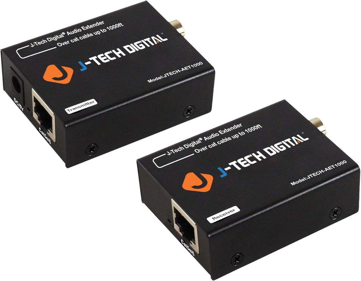 Optical/Coaxial Digital Audio Extender/Converter Over Single Cat5e/6 Cable up to 990’ (300m) O40749