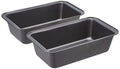 Rectangular Bread Loaf Pan, 9.5 x 5 Inch, Set of 2, Gray H7963