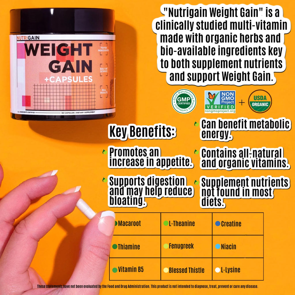 Weight Gain Capsules - 6 OZ Jar N7401