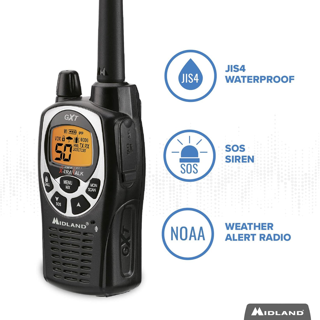 50 Channel Waterproof GMRS Two-Way Radio 3-Pack X583913