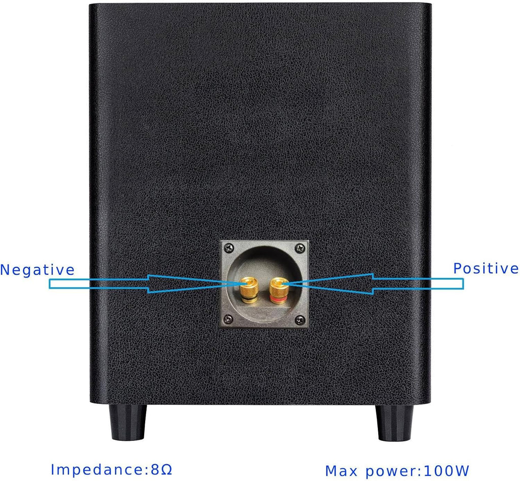 Black 8 Inch Passive Subwoofer Wood Material Z57488