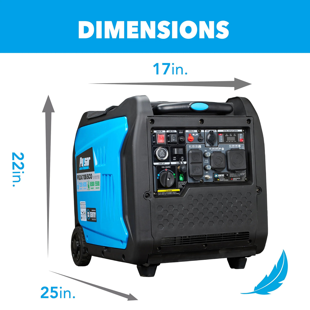 7,250 Watt Dual Fuel Inverter Generator W754509