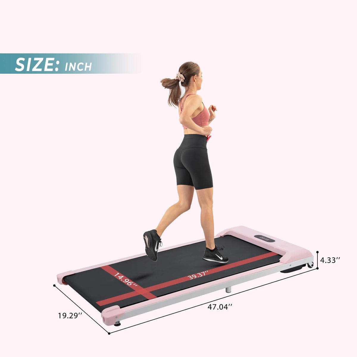 2-in-1 Under Desk Treadmill Walking Pad 2.5HP E895