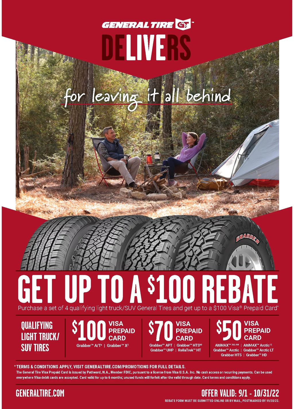 All Terrain Tire LT265/70R18 124S V3216