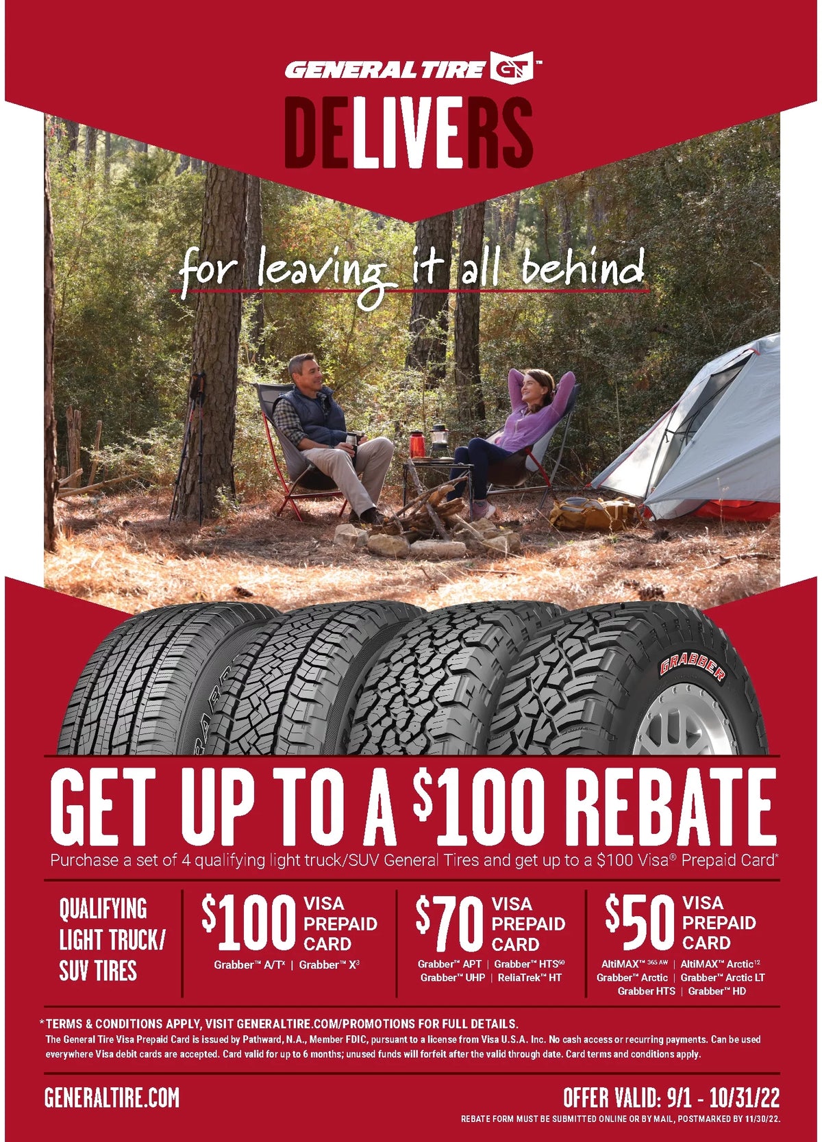 All Terrain Tire LT265/70R18 124S V3216